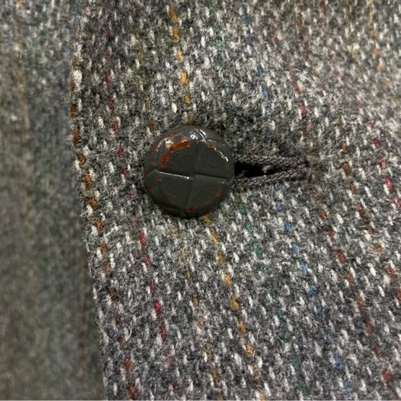 Panhandle Slim Western Blazer Grey Tweed Vintage Cowboy Jacket Elbow Patches - Picture 9 of 12
